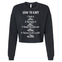 How To Knit 1 Stab It 2 Strangle It 3 Scoop The Guts Out  Cropped Pullover Crew