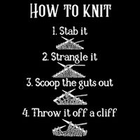 How To Knit 1 Stab It 2 Strangle It 3 Scoop The Guts Out  Wool Snapback Cap