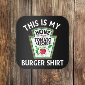 Heinz Tomato K.E.T.C.H.U.P This Is My Burger Distressed Logo Coaster