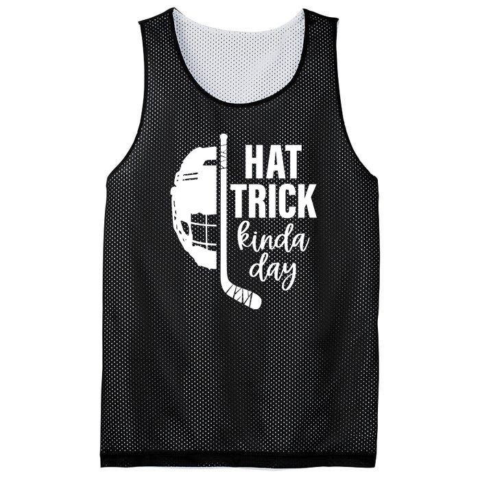 Hat Trick Kinda Day Ice Hockey Player Mesh Reversible Basketball Jersey Tank