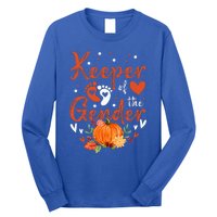 Halloween Thanksgiving Keeper Of The Gender Reveal Baby Cute Long Sleeve Shirt