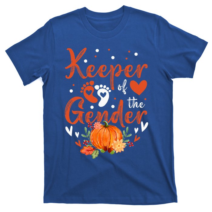 Halloween Thanksgiving Keeper Of The Gender Reveal Baby Cute T-Shirt