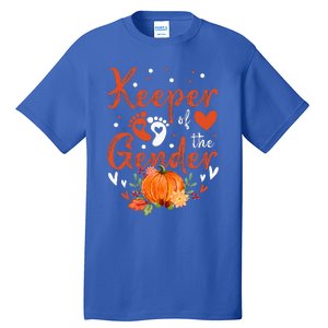 Halloween Thanksgiving Keeper Of The Gender Reveal Baby Cute Tall T-Shirt