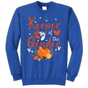 Halloween Thanksgiving Keeper Of The Gender Reveal Baby Cute Tall Sweatshirt