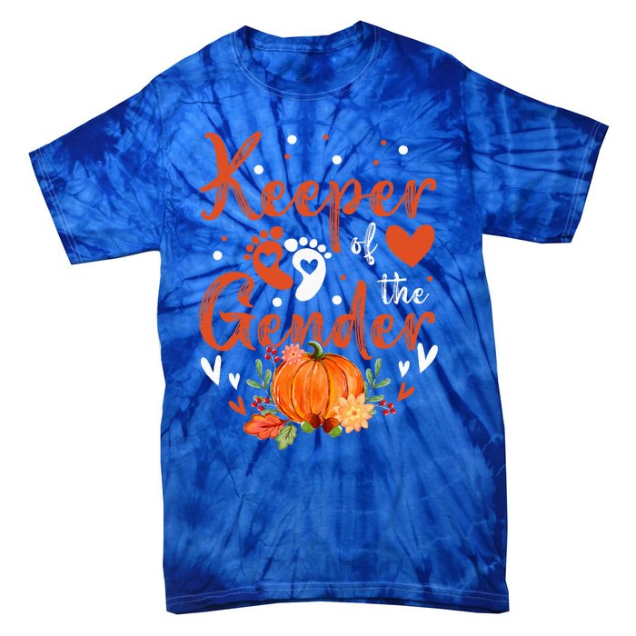 Halloween Thanksgiving Keeper Of The Gender Reveal Baby Cute Tie-Dye T-Shirt