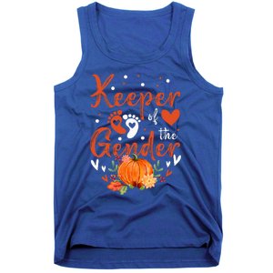 Halloween Thanksgiving Keeper Of The Gender Reveal Baby Cute Tank Top