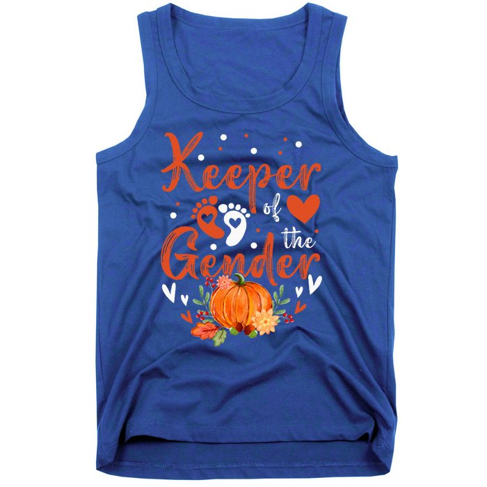 Halloween Thanksgiving Keeper Of The Gender Reveal Baby Cute Tank Top