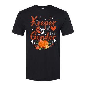 Halloween Thanksgiving Keeper Of The Gender Reveal Baby Cute Softstyle CVC T-Shirt