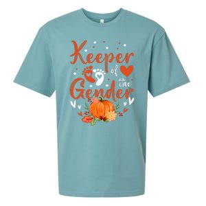 Halloween Thanksgiving Keeper Of The Gender Reveal Baby Cute Sueded Cloud Jersey T-Shirt