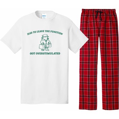 Had To Leave The Function Vintage Drawing Pajama Set