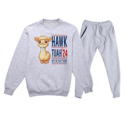 Hawk Tauh Llama 24 Presidential Candidate Premium Crewneck Sweatsuit Set