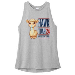 Hawk Tauh Llama 24 Presidential Candidate Ladies PosiCharge Tri-Blend Wicking Tank