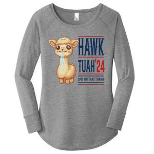 Hawk Tauh Llama 24 Presidential Candidate Women's Perfect Tri Tunic Long Sleeve Shirt