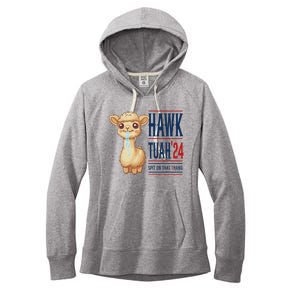 Hawk Tauh Llama 24 Presidential Candidate Women's Fleece Hoodie