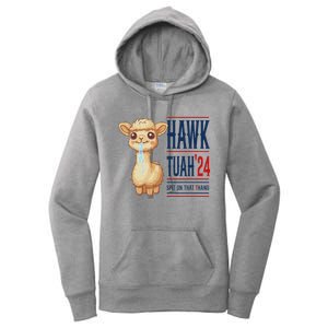 Hawk Tauh Llama 24 Presidential Candidate Women's Pullover Hoodie