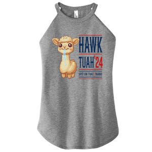 Hawk Tauh Llama 24 Presidential Candidate Women's Perfect Tri Rocker Tank