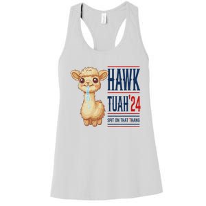 Hawk Tauh Llama 24 Presidential Candidate Women's Racerback Tank