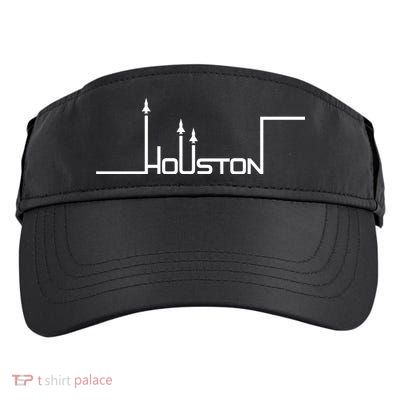 Houston Texas Lift Off Logo Adult Drive Performance Visor