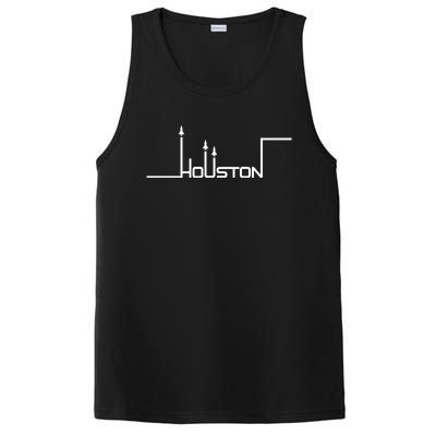 Houston Texas Lift Off Logo PosiCharge Competitor Tank