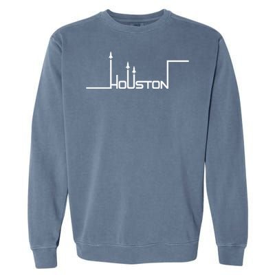 Houston Texas Lift Off Logo Garment-Dyed Sweatshirt