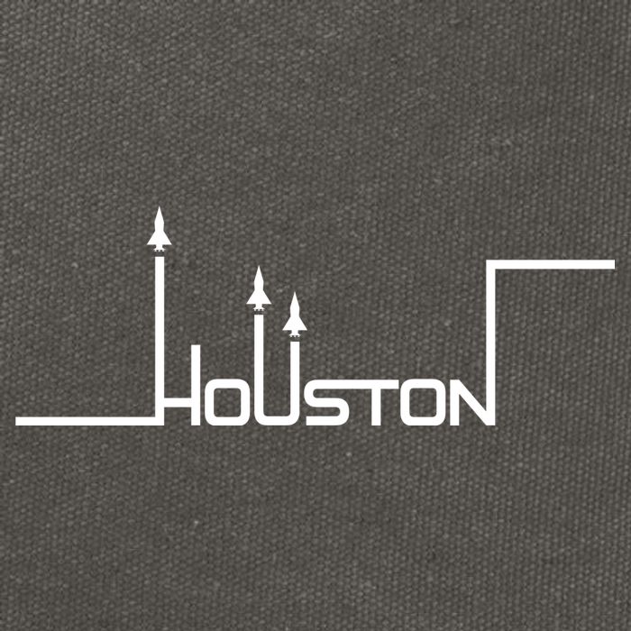 Houston Texas Lift Off Logo Cotton Canvas Backpack