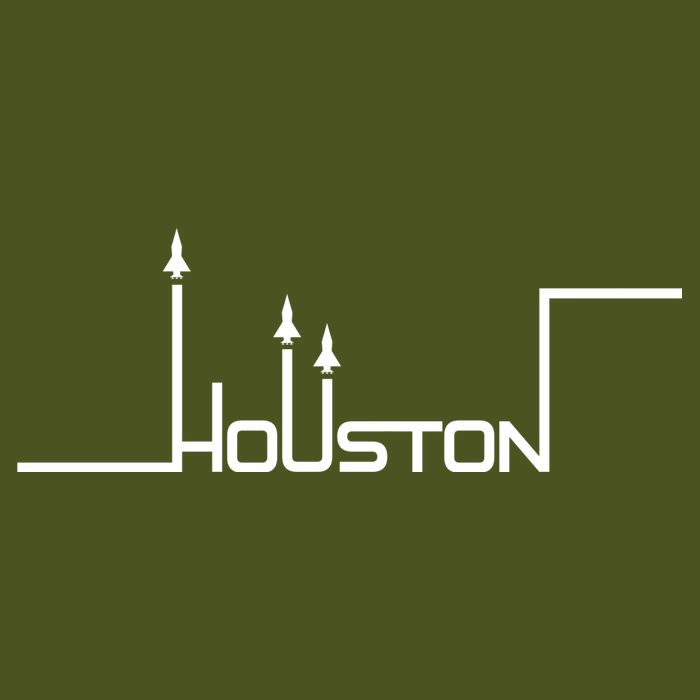 Houston Texas Lift Off Logo Long Sleeve Shirt