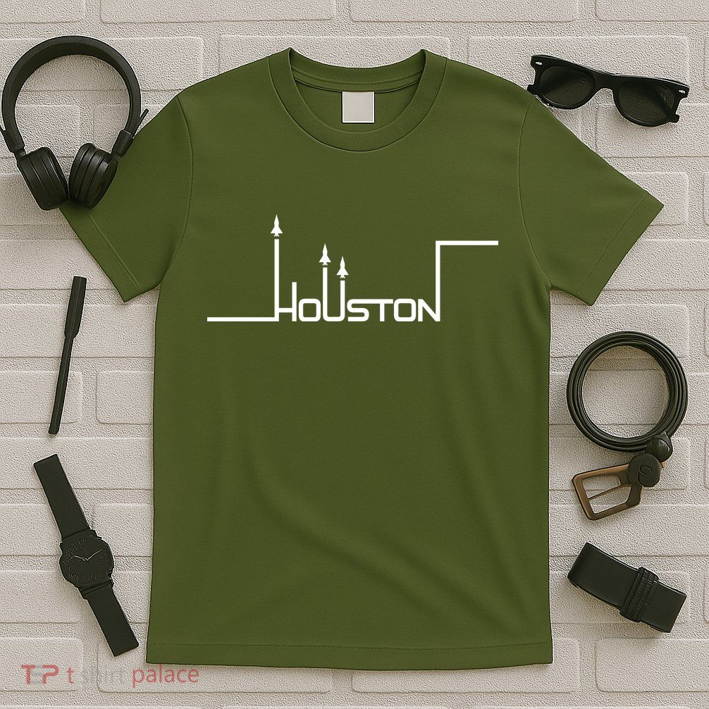 Houston Texas Lift Off Logo T-Shirt