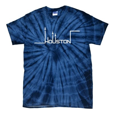 Houston Texas Lift Off Logo Tie-Dye T-Shirt