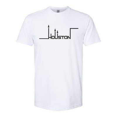 Houston Texas Lift Off Logo Softstyle CVC T-Shirt