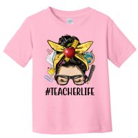 Hashtag Teacher Life Hair Bun Gift For Teacher Toddler T-Shirt