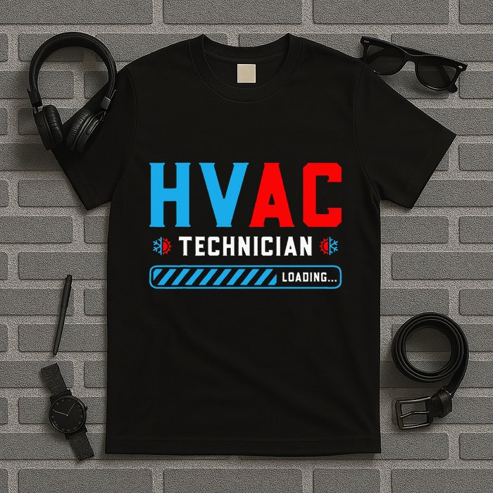 Hvac Tech Loading Future Hvac Tech Technician In Training T-Shirt
