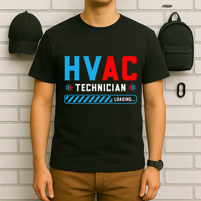 Hvac Tech Loading Future Hvac Tech Technician In Training T-Shirt