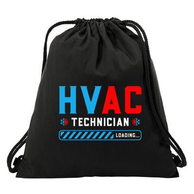 Hvac Tech Loading Future Hvac Tech Technician In Training Drawstring Bag