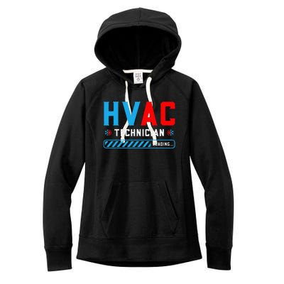 Hvac Tech Loading Future Hvac Tech Technician In Training Women's Fleece Hoodie