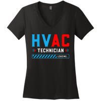 Hvac Tech Loading Future Hvac Tech Technician In Training Women's V-Neck T-Shirt