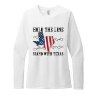 Hold The Line Stand With Texas Womens CVC Long Sleeve Shirt