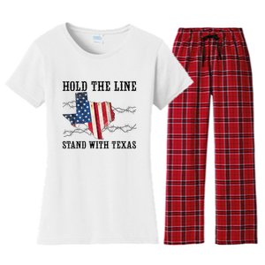 Hold The Line Stand With Texas Women's Flannel Pajama Set