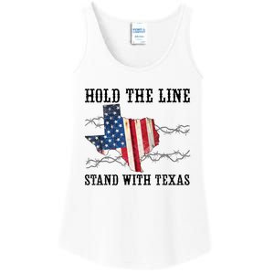 Hold The Line Stand With Texas Ladies Essential Tank