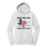 Hold The Line Stand With Texas Women's Pullover Hoodie