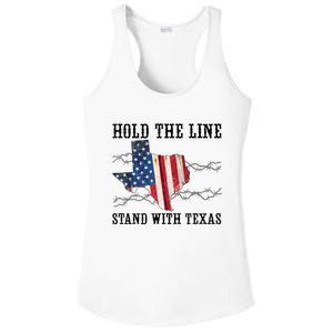 Hold The Line Stand With Texas Ladies PosiCharge Competitor Racerback Tank