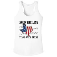 Hold The Line Stand With Texas Ladies PosiCharge Competitor Racerback Tank