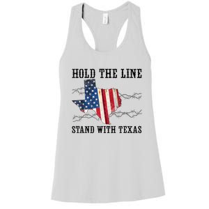 Hold The Line Stand With Texas Women's Racerback Tank