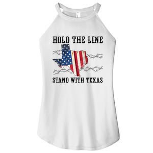 Hold The Line Stand With Texas Women's Perfect Tri Rocker Tank