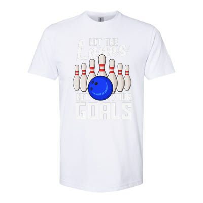 Hit The Lanes Hit Your Goals Bowling Softstyle CVC T-Shirt