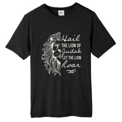 Hail The Lion Of Judah Tall Fusion ChromaSoft Performance T-Shirt