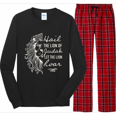 Hail The Lion Of Judah Long Sleeve Pajama Set