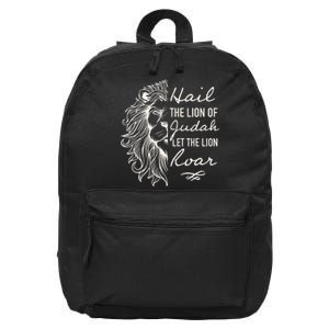 Hail The Lion Of Judah 16 in Basic Backpack