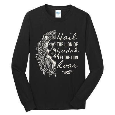 Hail The Lion Of Judah Tall Long Sleeve T-Shirt