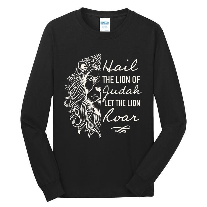 Hail The Lion Of Judah Tall Long Sleeve T-Shirt