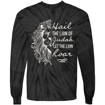 Hail The Lion Of Judah Tie-Dye Long Sleeve Shirt